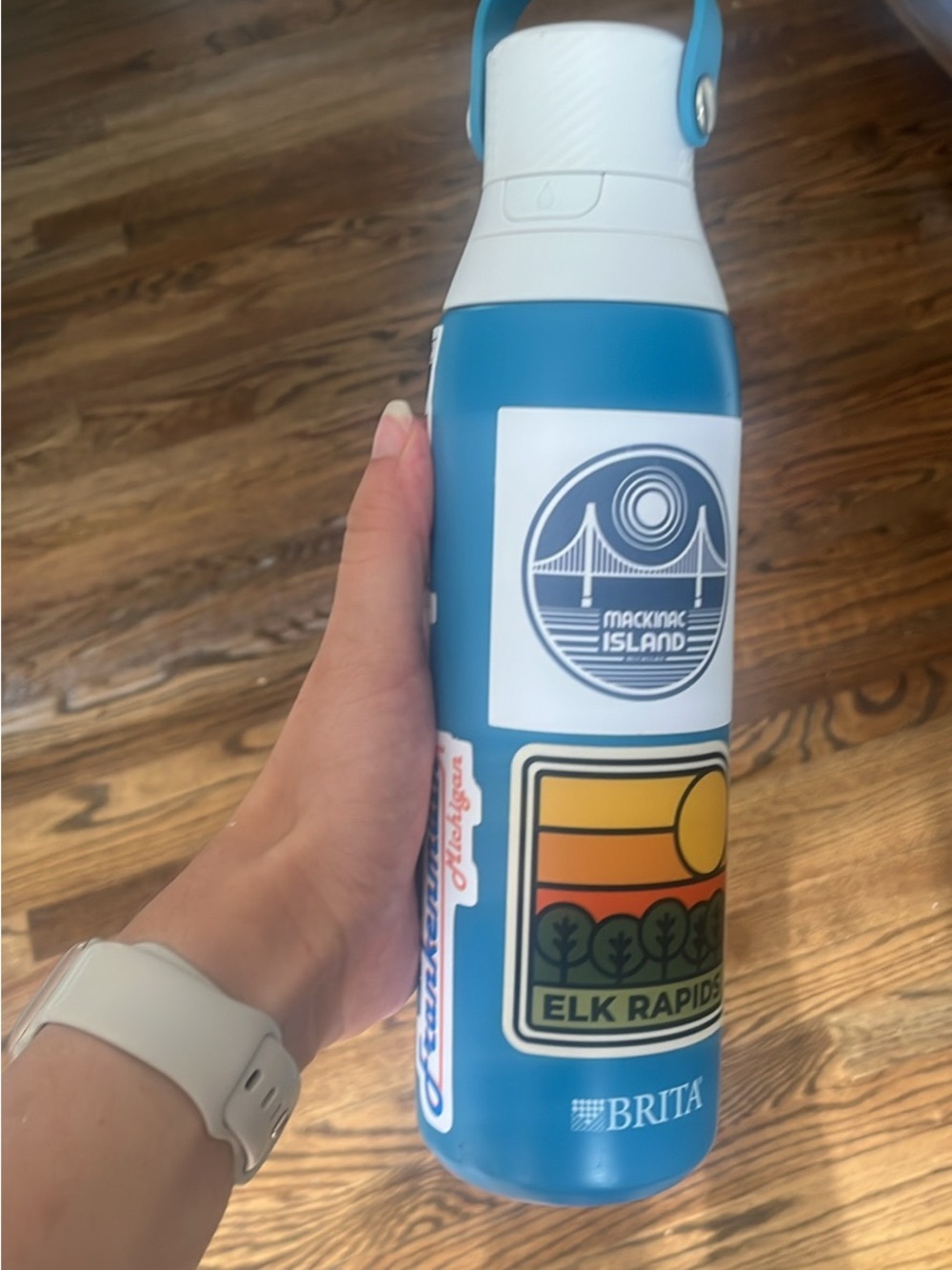 Brita insulated water bottle with handle and filter system